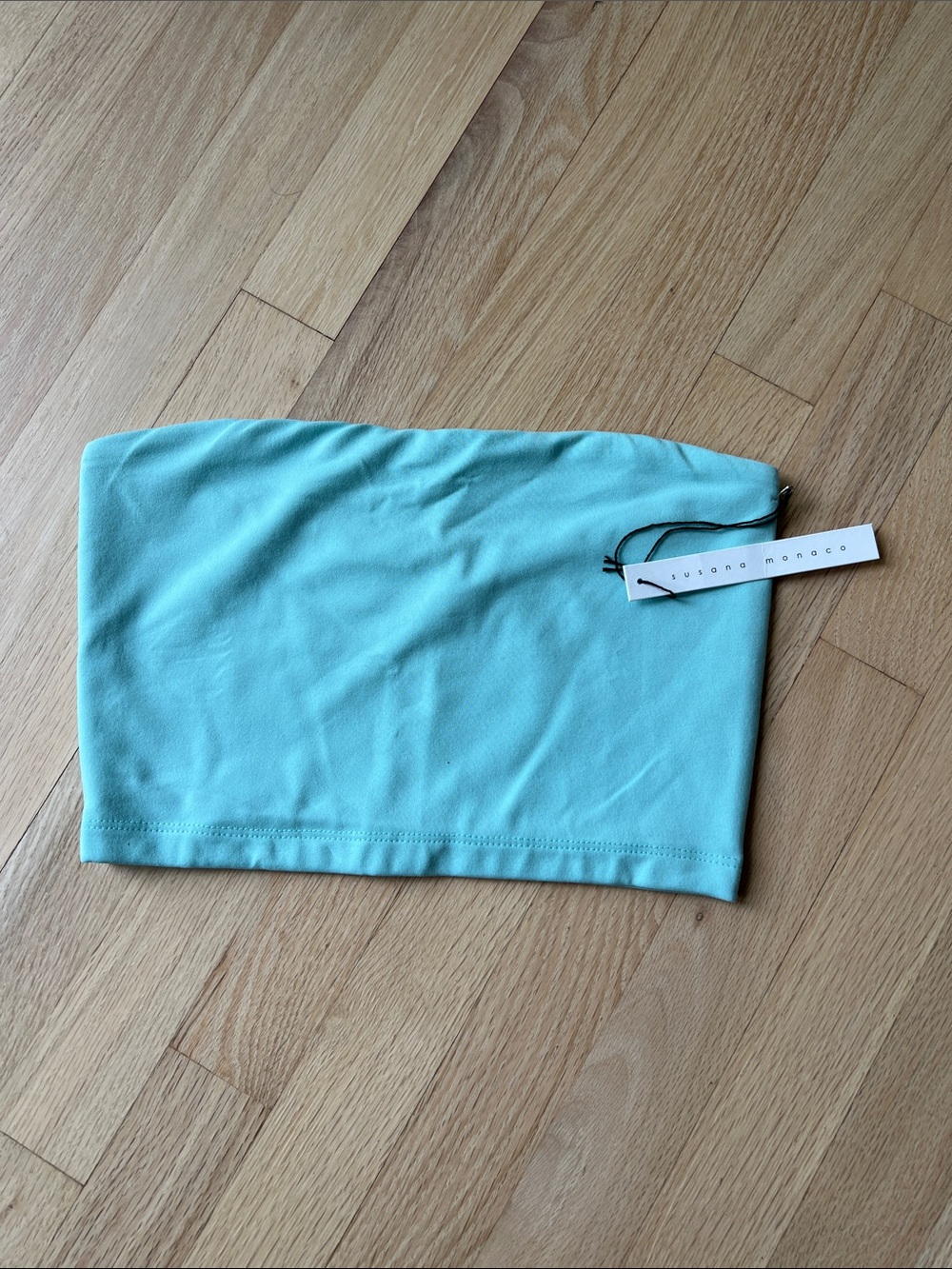 Susana Monaco Mint Strapless Tube Top